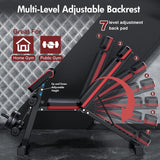 2026 Adjustable Weight Bench with Leg Extension, 770LBS Foldable Incline Decline Bench Press, 4-in-1 Workout Bench with Roman Chair & Preacher Curl, Full Body Strength Training Equipment for Home Gym
