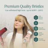 Professional Round Brush for Blow Drying - Small Ceramic Ionic Thermal Barrel Brush for Sleek, Precise Heat Styling and Salon Blowout - Lightweight Round Hair Brush (Barrel 1.3 inch, Bristle 2 Inch)