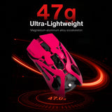 Angry miao AM Infinity Mouse .97 Wireless Gaming Mouse 47g Ultra-Light PAW3950 Sensor, 8K Dual Polling Rate 30,000 DPI, Claw & Fingertip Grip Optimized, 1.2s Hot-Swap Fast Charge, Tri-Mode Mouse Pink