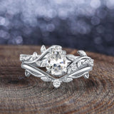 Oseew Moissanite ring Moissanite engagement ring set Moissanite rings for women(Moissanite)