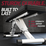 ROBURFLEX Adjustable/Foldable Workout Exercise Bench for Home Gym, Weightlifting and Strength Training - 8x4x3x2 Positions- 700 Pounds Load Roburflex