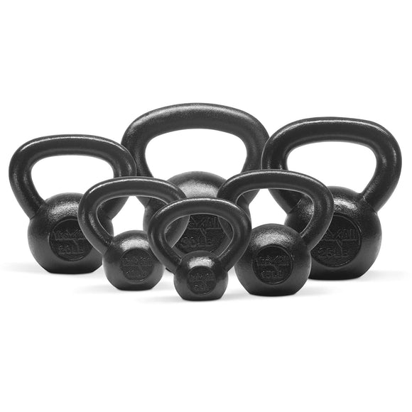Yes4All Kettlebells Set 5 10 15 20 25 30 lbs Weight Cast Iron for Dumbbell Weights Exercises, Gym, Fitness, Full Body Workout Equipment Push up, Grip and Strength Training Yes4All