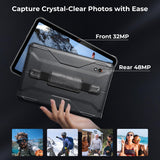 MUNBYN Rugged Tablet Android 14 ILT03, 8.68" GPS Tablet for UTV, 33W Fast Charging, IP68 Waterproof, 8000mAh Lasts 11 Hours, 32MP+48MP Dual Camera, 8GB+128GB, 4G LTE for Offroad, Drone, 2Y Protection