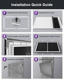 AWOL VISION Ambient Light Rejecting (ALR) Projector Screen for Ultra Short Throw(UST) Projector, 132" Fixed Frame, 80% Picture Quality Improved, 95% Celling Light Rejecting, Active 3D - C132