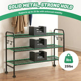 Tbzieoc 3 Tier Shoe Rack Metal Shoe Storage Organizer for Entryway Closet Space Save