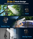 2026 Upgraded Portable Shower for Camping, Rechargeable Camping Shower Pump with 20L Collapsible Bucket, Camping Shower Light, IPX8 Waterproof Outdoor Shower for Camping, Hiking, Traveling, Washing