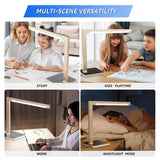 Hengsense Dimmable Desk Lamp with Charging Station, 15W CCT Table Lamp