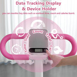 Stair Stepper for Home - Vertical Climber Workout Machine with Stable Frame, Adjustable Handlebar for Full-Body Exercise (Pink)