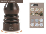 Peugeot Paris U'Select Zirlion Salt And Pepper Mill 9" Set, Natural And Chocolate