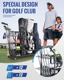 Mythinglogic 3 Golf Bags Storage Organizer-Extra Large Size Fits 3 Full Size Golf Bags Mythinglogic