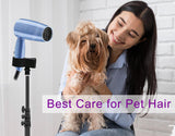 Purple River Hair Dryer Stand 20" to 63" Adjustable Blow Dryer Holder with Tripod and Universal Clip, Easy to Use, Hands Free Relieve Wrist Pain, Shoulder Periarthritis etc (Black)