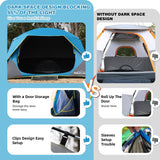 LOYEAHCAMP 4 Person Blackout Camping Tent, Easy Setup Waterproof Family Dome Tent for Camping with Rainfly, Portable Double Layer Large Family Tent for Outdoor Camping&Hiking