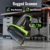 Tera Barcode Scanner with Battery Indicator: 1D Wireless, 5100 Green