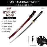 Hand Forged 1045 Carbon Steel Root Claw Katana Full Tang Sword