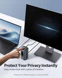 Baseus Spacemate Docking Station, 11-in-1 USB-C Dock for Windows Laptop