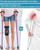 Forearm Crutches for Adults Have Elastic Crutches Padding for The Elbow+Hand Padding, Increases Walking Comfort