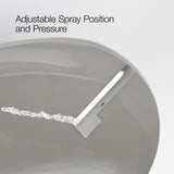 Kohler PureWash M250 Manual Elongated Bidet Toilet Seat, White, Quiet-Close Lid Prevents Slamming, Cool Water, Easy Installation with Quick-Release Hinges, Adjustable Spray Position & Pressure