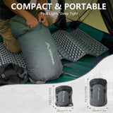 BISINNA Mummy Sleeping Bag for Adults 14-41℉ Cold Weather 3-4 Season Camping Sleeping Bags with Compression Sack for Backpacking Hiking Traveling (Gray)