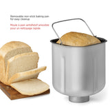 Starfrit Electric Bread Maker - 2lb Loafs - Non-Stick Removable Pan - Automatic Nut Dispenser - 13 Preset Programs - 550W