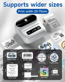 Phomemo M220 Label Maker, New Flagship 3.14 Inch Bluetooth Portable Thermal Label Printer for Barcode, Address, Labeling, Mailing, File Folder, Easy to Use, Support Phone&PC