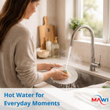 Tankless water heater Gas Propane 1.6GPM VENT FREE 41000 BTU Portable hot water Heater Great for RV & Home outdoors installation - On demand Instant hot water supply - Calentador de agua de Gas White