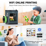 TINA2 Plus 3D Printer with WiFi Cloud, HEPHI3D DIY 3D Printers 250mm/s High Speed, Auto Leveling Mini 3D Printer for Beginners and Kids
