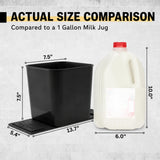 HAUSSIMPLE Car Trash Can for Vehicles Leakproof Compact Garbage Bin w/Stability Flap, Anti-Slip Base, Portable Trash Holder for Cars, Trucks, SUVs, Minivans (Black, Large)
