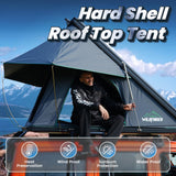 WildFinder Rooftop Tent, Hard Shell Roof Top Tent for Jeep SUV Truck Van