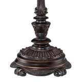 Barnes and Ivy Rhys 34" Tall Large Traditional End 3-Way Table Lamps Set of 2 Bronze Finish Metal Tortoise Shell Glass Off-White Shade Living Room Bedroom Bedside Nightstand House Office Home