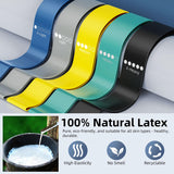 Resistance Loop Exercise Bands for Home Fitness, Yoga Pilates, Stretching, Strength Training, and Physical Therapy - Elastic Bands Set Workout Bands for Women&Men - Colorful WSAKOUE
