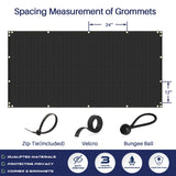 Windscreen4less 6'x50' Privacy Fence Screen Heavy Duty Windscreen Fencing Mesh Fabric Shade Net Cover