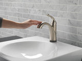 Delta Faucet Lahara Single Hole Bathroom Faucet with Touchless Technology, Oil Rubbed Bronze Bathroom Sink Faucet, Single Handle Bathroom Faucet, Push Pop-Up Drain, Venetian Bronze 538T-RB-DST