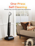 DREAME Aero Wet Dry Vacuum Cleaner, All-in-ONE Vacuum Mop for Wet & Dry Messes, 0 Hair Residue Great for Pet Owners, One-Press Self-Clean, 180° Lie Flat, 35mins Runtime for Hard Floor Cleaning