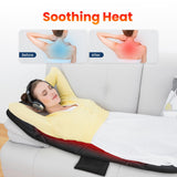 COMFIER Full Body Massage Mat with Heat, Back Massager with 10 Vibration Motors, 4 Heating Zones, Foldable Relaxation Pad for 3 Adjustable Intensity– Vibration Massage Only, Mothers Day Gift