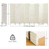 Room Dividers and Folding Privacy Screens, Wood Louvered Separators Divider Wall for Home Office