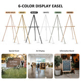 DJAR 3 Pcs 63" Adjustable Wooden Display Easel Stand for Sign