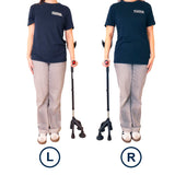 KMINA Quad Crutch for Women and Men (Sturdy 3.3 lbs), 4 Prong Forearm Crutches for Stability and Support, Adjustable and Ergonomic, Patented Design, Made in Europe