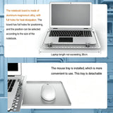 Wall Mount Laptop Stand with Detachable Mouse Tray, Supports Up to 8KG