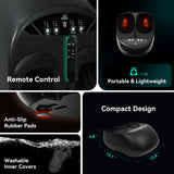 Snailax Foot Massager with Heat, Remote Control, Shiatsu Heated Foot Massager Machine with Deep Kneading, Rolling, Compression, Vibration, Size 13