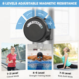 Elliptical Machine, Dripex Magnetic Elliptical Training Machines, Hyper-Quiet Fitness Cardio Elliptical Trainer w/ 6KG Flywheel, 8 Resistance Levels, Heart Rate Sensor, LCD Monitor & Device Holder Dripex