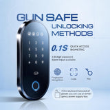 20 Biometric Gun Safe for Home Tactical Reserve Fits Up to 51" Scoped Rifles,Dual-Direction Adjustable Gun Rack, Customizable Interior Layout & Ammo Storage Cabinet with Tactical Door Organizer