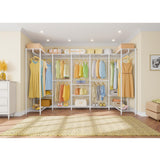 VIPEK U70 Extra Large Garment Rack Heavy Duty Clothes Rack, Freestanding Portable Closet for Bedroom Storage Wardrobe Organizer Wire Closet for Hanging Clothes, Load 1670lbs, White