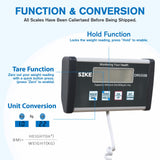 SIKE Digital Physician BMI Scale, Medical Floor Scale for Body Weight, 550 lb Limit Professional Weight Scale, Portable Easy to Read Digital Display, Heavy Duty, 12.5" x 12" Platform