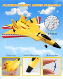 ANTSIR F22 Raptor RC Airplane, Durable Foam Remote Control Jet with Gyro & LED Lights, 2 Rechargeable Batteries, 2.4GHz RC Glider Toy Gift for Kids Boys Girls Adults