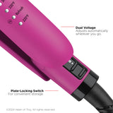 REVLON Ceramic Tourmaline 1" Flat Iron - Hair Straightener Evenly Distributes Heat for Less Damage, 5 Preset Temperatures for All Hair Types
