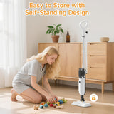 Steam Mop for Floor Cleaning, Multi-Purpose Steam Cleaner with Handheld Steamer & Accessories, Deep Cleaning Floor Steamer for Hardwood and Tile, Pet-Friendly Steam Mop for Home