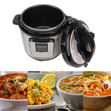 16 in 1 Multi Cooker, Dishwasher Stainless steel Pressure Cooker for Slow Cooker Rice Cooker Steam Pot Food Warmer (US Plug 110V)