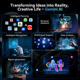 12 inch Tablet, Android 16 Tablet with Keyboard, 2K QHD Display for High-Res Gaming