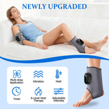 Ameilika Version 3-in-1 Foot Massager with Super Long Battery Life, USB Charging Port Black 3 Vibration Modes 6-Speed Temperature Control Circulation and Pain Relief for Foot Relaxation (Grey)
