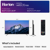 HORION 43 inch Smart TV, 4K UHD LED TV with WebOS 22, Ultra Slim Television with Mega Contrast, HDR10, Dolby Audio - Streaming Live, Bluetooth, Hdmi, WiFi ((P6D Series)